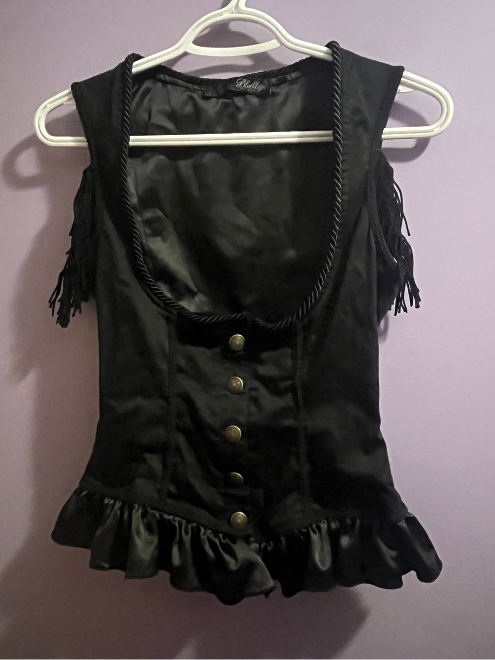 LIP SERVICE Blacklist Brocade Piracy Underbust Waist Coat, VINTAGE RARE size M